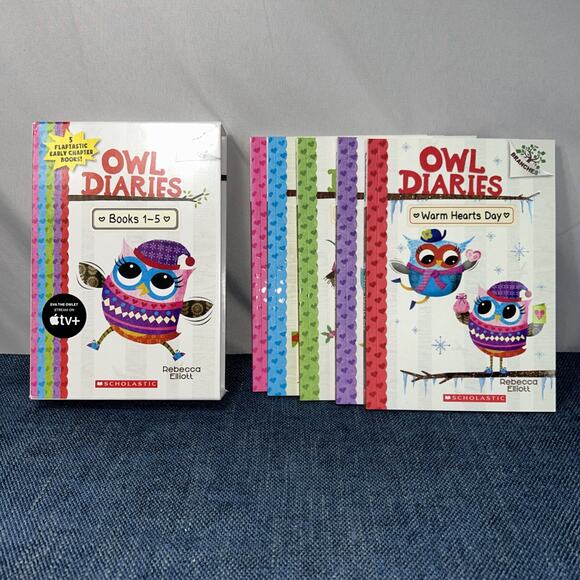 Rebecca Elliott Owl Diaries, Books 1-5: A Branches Box Set Complete Very Good - Picture 1 of 16